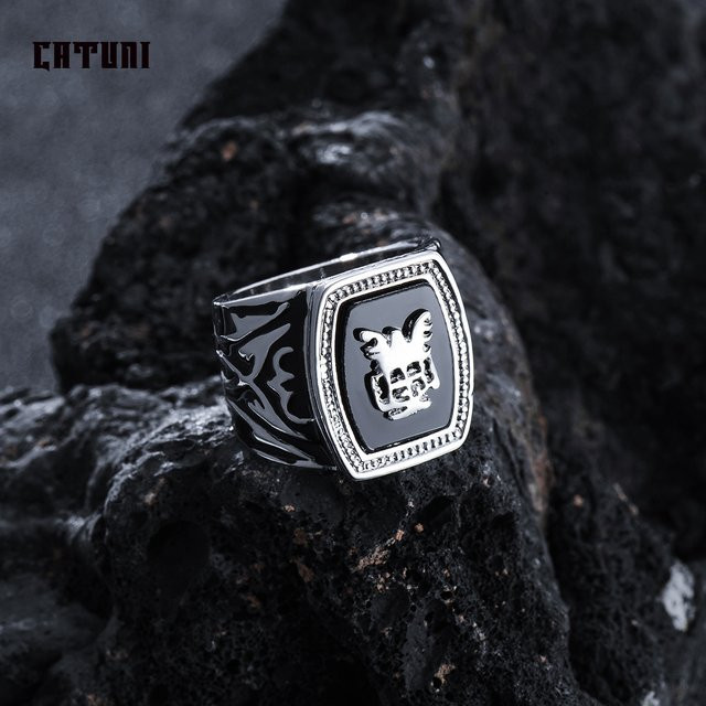 Catuni Ringe, Schwarz, Herren - Bild 1