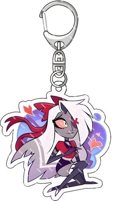 CHIC STUDIO Schlüsselanhänger Anime Hazbin Hotel, gray, Unisex - Bild 1