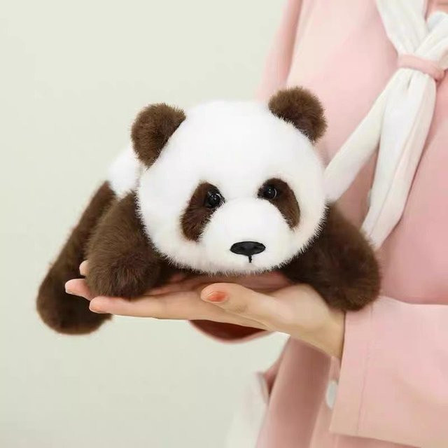 Riesenpanda Puppe Waschbär liegend, Plüschtier, 45cm - Bild 1