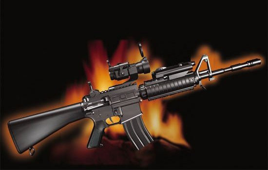 Trumpeter AR15/M16/M4 Family-SR16, Fahrzeuge, 1:3, Schwarz - Bild 1