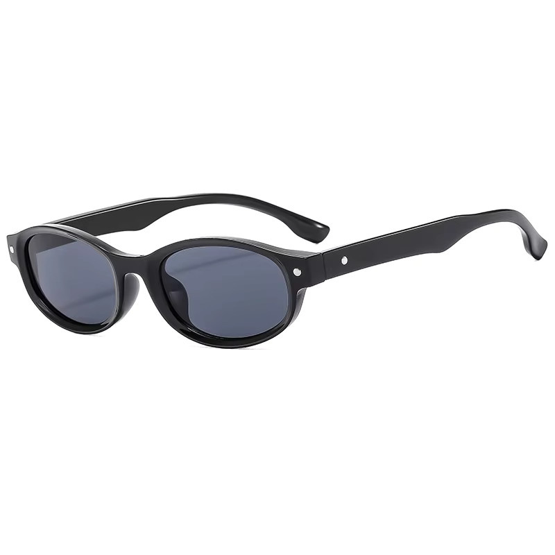 Owl City Sonnenbrille, oval, Vollrand, Kunststoff, schwarz, Damen - Bild 2