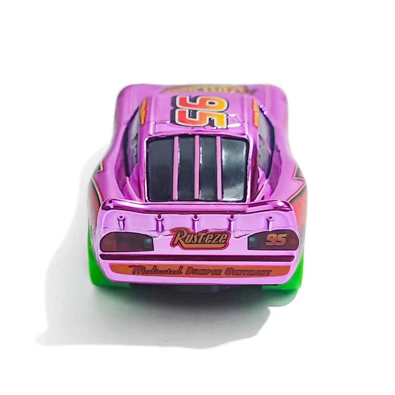 Disney Pixar Cars Lightning McQueen Modellauto, 1:55, Pink, Metalldruckguss - Bild 2