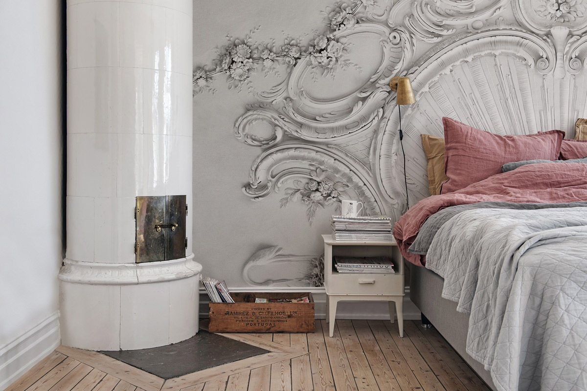 Rebel Walls Mural Stucco Gloria Wandtapete in Offwhite mit abstraktem Design - Bild 2