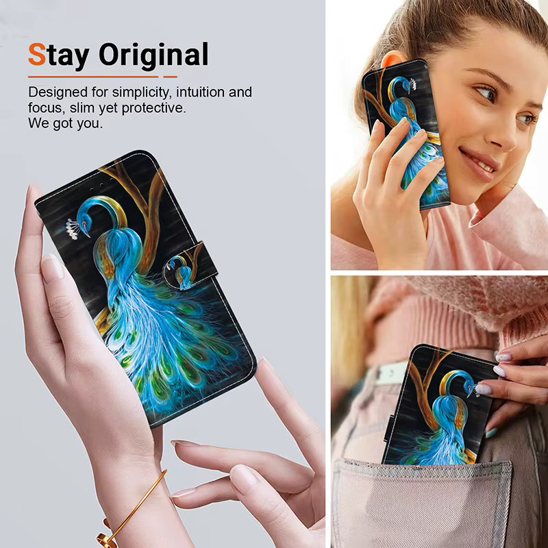 Leder Handyhülle mit Kartenfach für Samsung Galaxy A73 A72 A71 A51 A20 A30 A40 A50 A30S A70 A70S A31 A41 4G 5G als Brieftasche - Bild 2