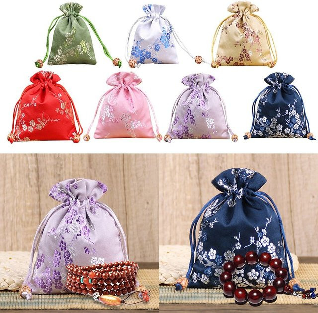Generic Organza Beutel in Blau mit Kordelzug zur Verpackung von Schmuck, Süßigkeiten und Geschenken - Bild 1