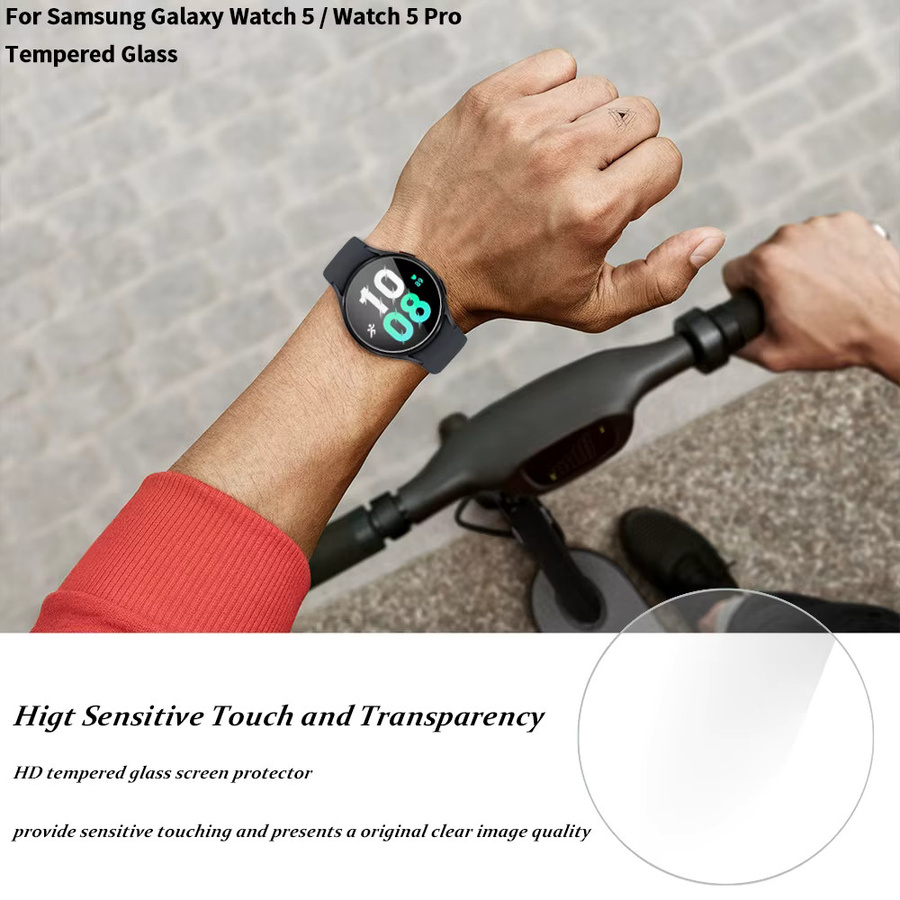 Samsung Displayschutzfolie, gehärtetes Glas, transparent, Samsung Galaxy 4/5/44/40/41/47mm - Bild 5