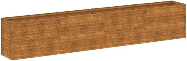 vidaXL Garten-Hochbeet aus Cortenstahl in Braun, B/T/H: 385 x 50 x 69 cm - Bild 1