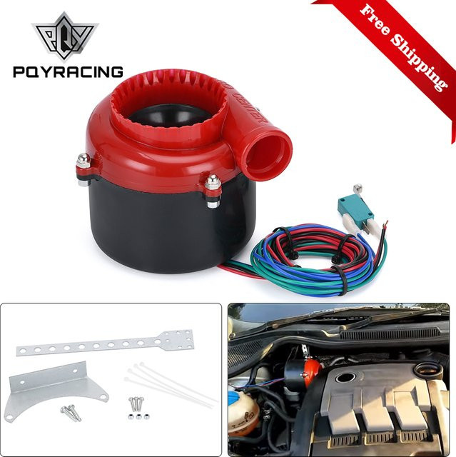 PQY Racing Universal Elektronisches Turbo Blow Off Ventil mit Analogem Sound in Rot - Bild 1