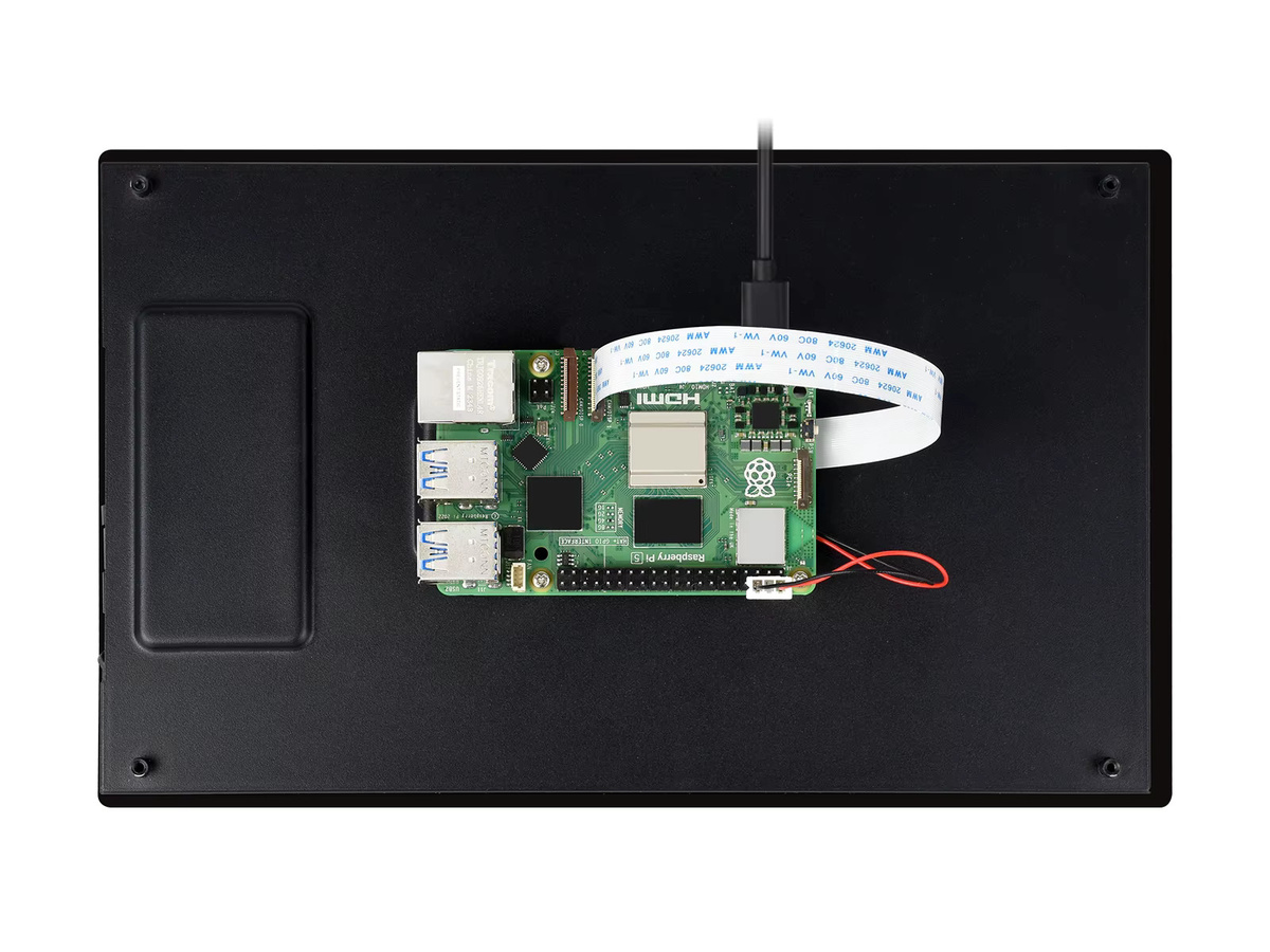 Waveshare 10,1 Zoll DSI kapazitives IPS Touch-Display für Raspberry Pi in Schwarz mit gehärteter Glasscheibe und 720 x 1280 Auflösung - Bild 3