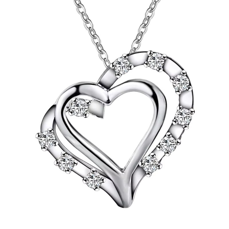 SAY Halskette 925 Silber, Herz-Anhänger, Zirkonia, Damen - Bild 2