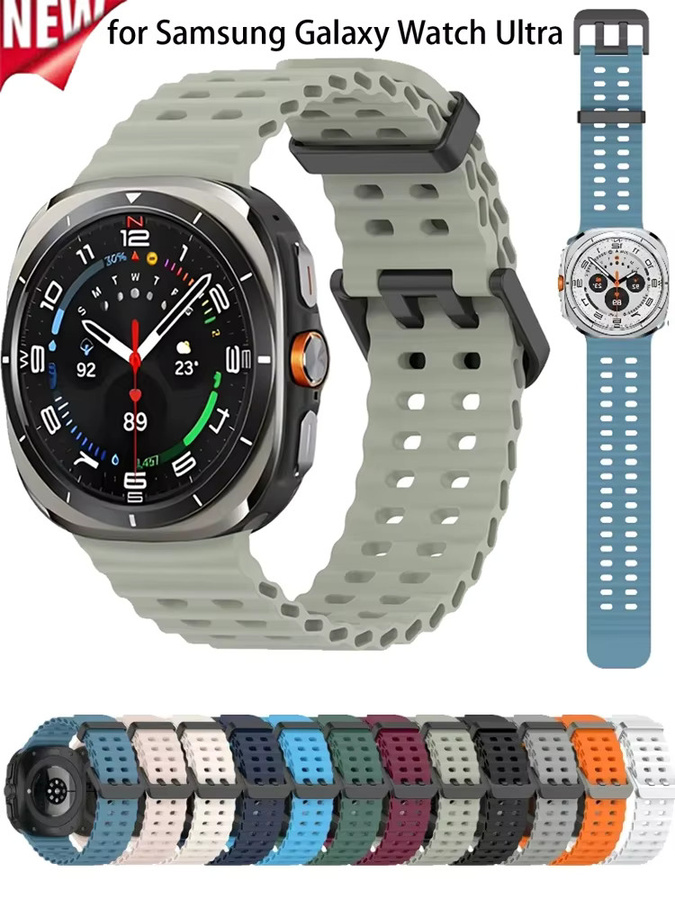 Samsung Uhrenarmband Silikon, Ocean, 47 mm, Unisex - Bild 4