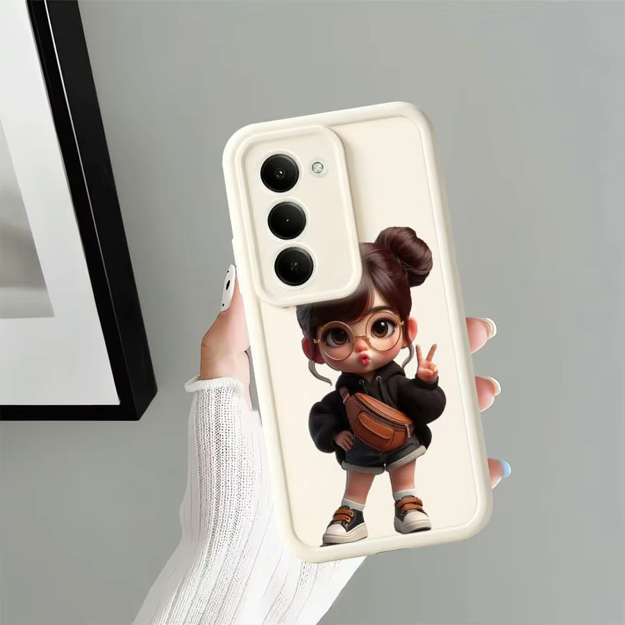 Handyhülle mit Gläser-Mädchen Design für Samsung Galaxy A-Serie in Multicolour und Weiß - Bild 2