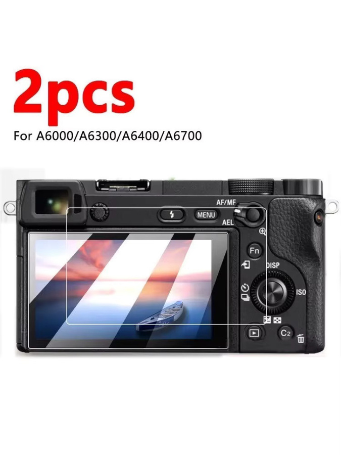 2 Stück Displayschutzfolie aus gehärtetem Glas für Sony A6700 A6400 A6300 A6000, transparent, HD, 9H Härte und kratzfest - Bild 4