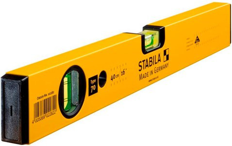 Stabila Wasserwaage Type 70 aus Aluminium in Gelb, Länge: 40 cm - Bild 1