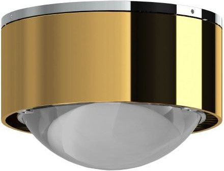 Top Light Puk Mini One 2 Deckenleuchte in Gold/Chrom mit matter Glaslinse - Bild 1