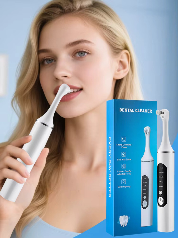 AFDEAL Elektrischer Zahnpolierer, 5 Geschwindigkeitsmodi, Weiß, Unisex - Bild 4
