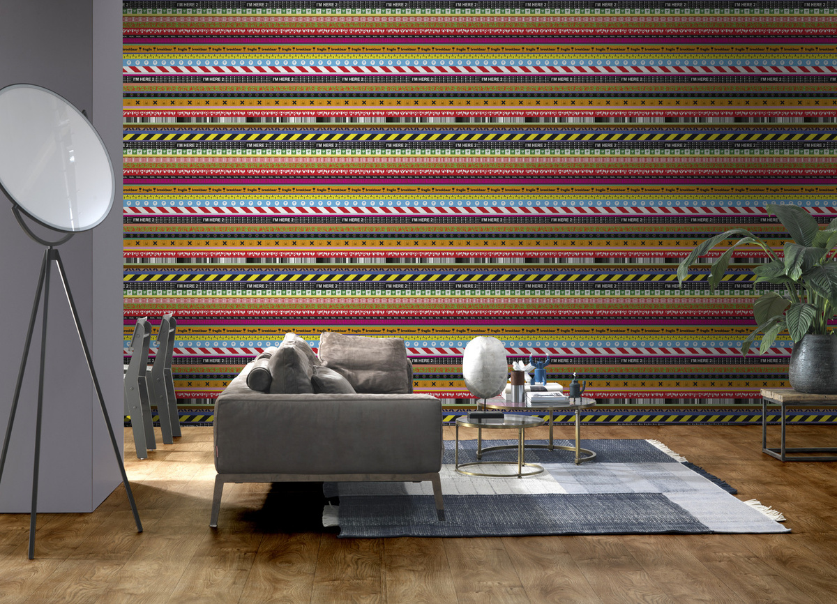 NLXL Wallpaper Layers Multicolored Abstract Design Vlies Tapete RHU-01 - Bild 1