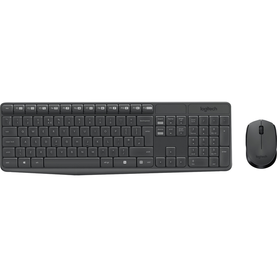 Logitech MK235 Kabelloses Tastatur-Maus-Set in Schwarz mit QWERTZ-Layout - Bild 4