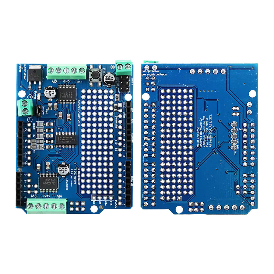 Motor Drive Expansion Board Shield V2 TB6612FNG I2C Stepper Motor Drive Modul in Blau für Arduino Robot Mega R3 - Bild 2