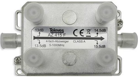 Televes AZ 415 F Kabel-TV Abzweiger in Silber - Bild 1