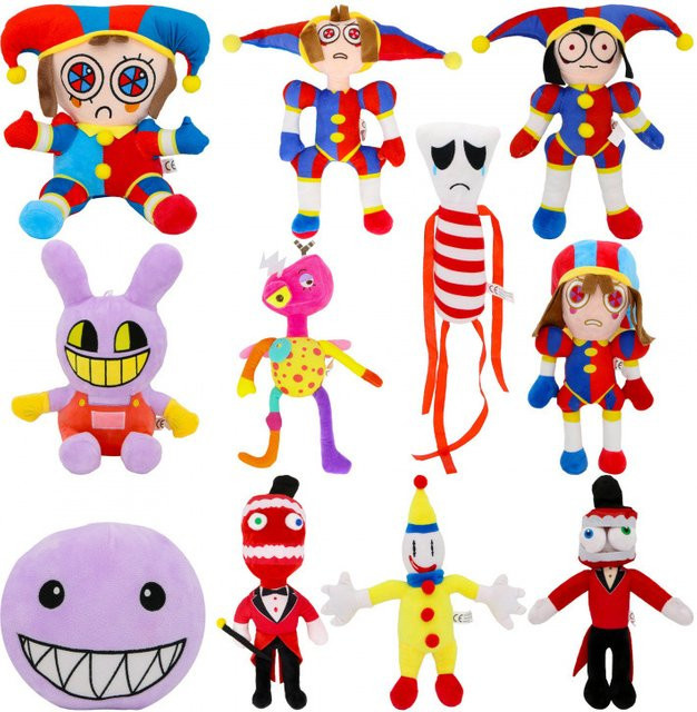 Potdemiel The Amazing Digital Circus Joker-Kaninchen-Plüschfigur, bunt - Bild 1