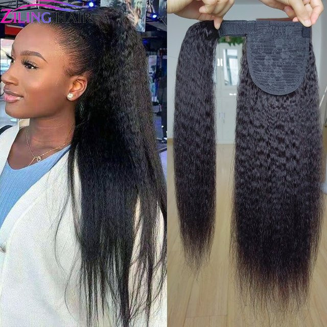 ZILING Remy Haarverlängerung, glattes brasilianisches Haar, 100g, Damen - Bild 1