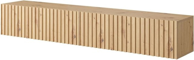 TV-Hängeboard Telire von Selsey in Artisan Eiche mit Lamellen, Farbe: Braun, Breite: 175 cm, Höhe: 31,6 cm, Tiefe: 30 cm - Bild 1