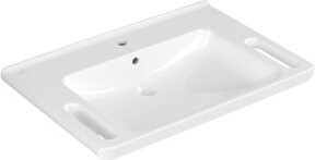 V&B Waschtisch Vicare in Weiß mit Hahnloch und Überlauf, B/T: 80 x 55 cm - Bild 1