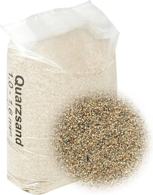 Yiwydaa Filtersand für die Filtration, Körnung 1,0 - 1,6 mm, 25 kg - Bild 1