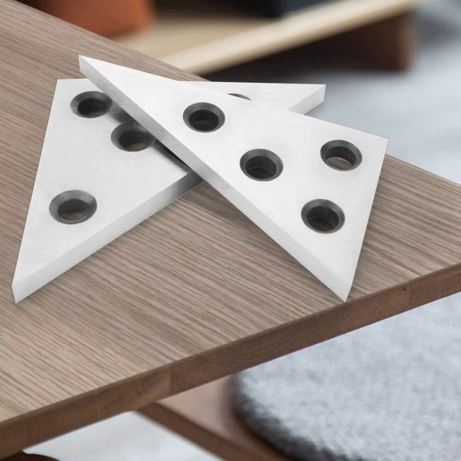 ETOPOO Winkelblock Set aus Metall, 2er-Set Präzisions-Dreieck-Lineale mit 30/45/60/90 Grad, Silber - Bild 2