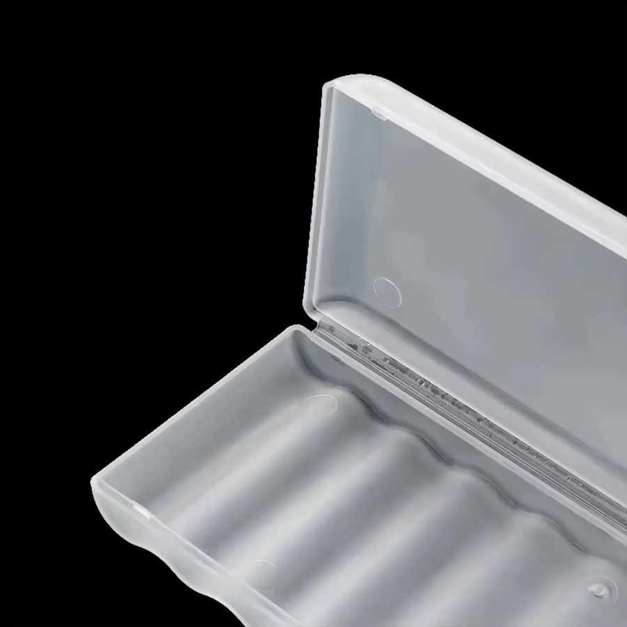 Muzisn Batteriegehäuse Organizer für AAA AA 18650 Batterien, 10 Slots, Weiß - Bild 5