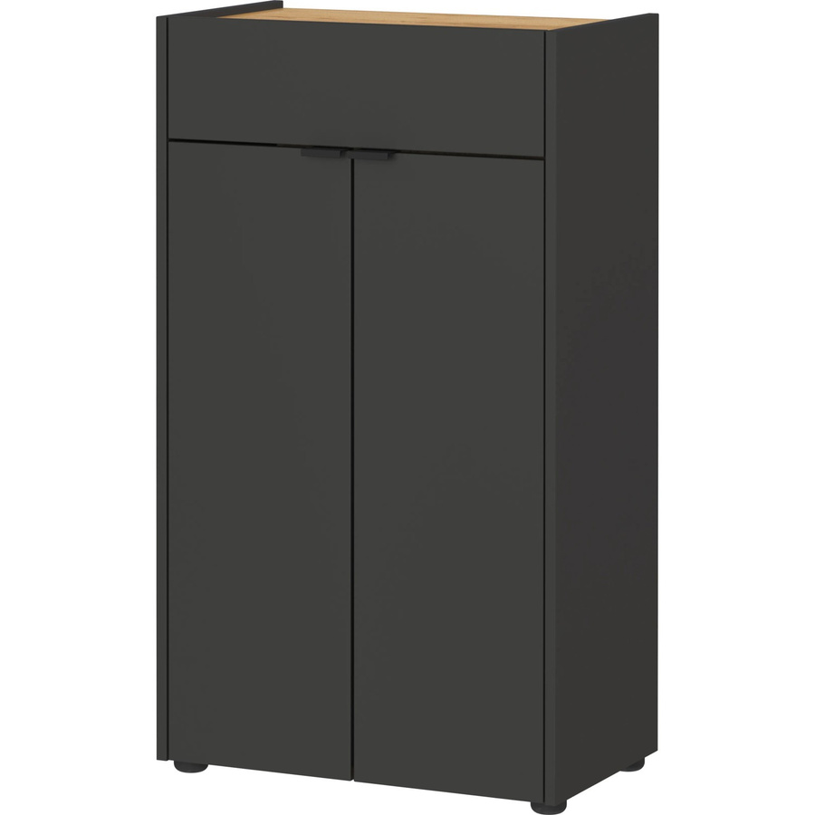 Germania Kommode Forano Graphit Eiche-Navarra-Nachbildung mit Soft-Close-Schubladen B/H/T: 56 x 98 x 34 cm - Bild 2