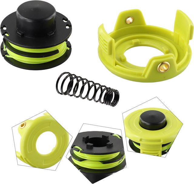 Ryobi Ersatzspulenfaden-Set für RAC118 und RLT3525S mit 1,2 mm Faden, Abdeckung und Federsatz - Bild 1