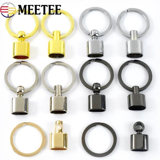 Meetee Metall O-Ring Schnallen in Gold für Gurtband und DIY-Hardware, 14 mm Durchmesser - Bild 1