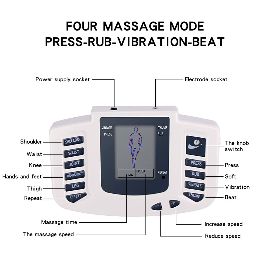 MARFLY Muskel-Elektrostimulator EMS Akupunktur-Massage, Weiß - Bild 4