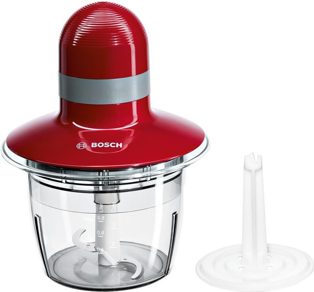 Bosch Universal-Zerkleinerer MMR08R2 in Grau-Rot mit 400 W und 0,8 l Fassungsvermögen - Bild 1