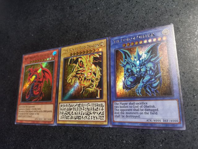 Yiran toy 1 Yu-Gi-Oh! Ägyptischer Gott Kartenset 3-teiliges Set bunt - Bild 1