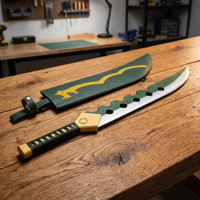 Bandai The Seven Deadly Sins Meliodas Lost Bane Katana, Spielzeug, Holz - Bild 1