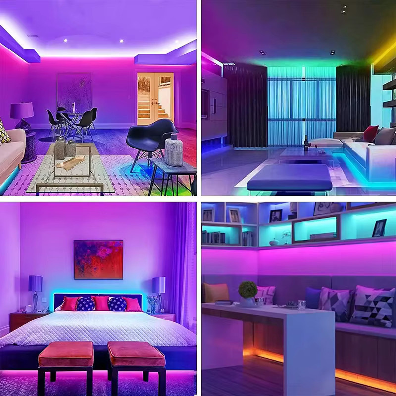 Shine-Tale RGB LED Streifen mit Bluetooth und 24-Key Fernbedienung, USB 5V, Multicolour, 1-30M - Bild 3
