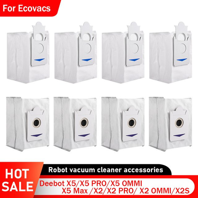 Ecovacs Staubbeutel Ersatzteile in Weiß für Deebot X5, X5 PRO, X5 OMMI, X5 Max, X2, X2 PRO, X2 OMMI und X2S Staubsauger - Bild 1