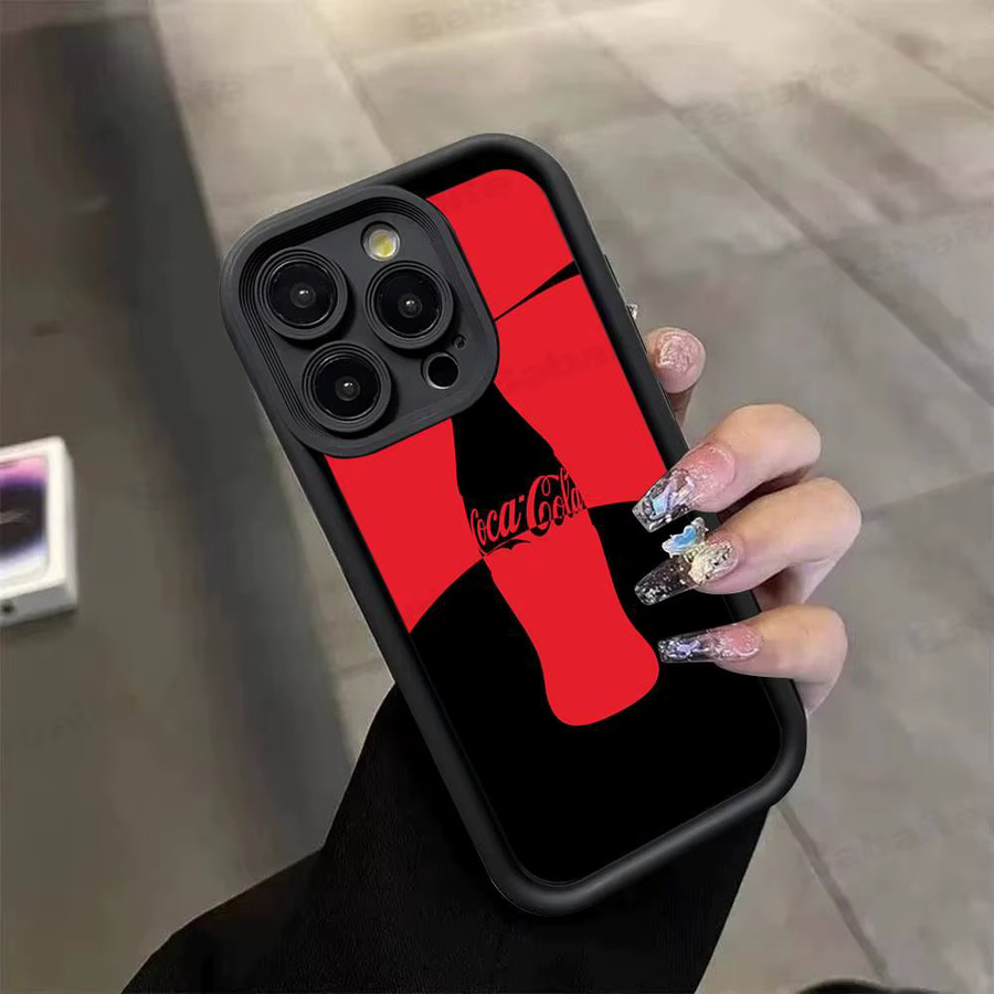 C-COCA Silikon-Handyhülle mit Logo für iPhone 17 Pro Max, 16, 15, 14, 13, 12, 11 Plus und 17 Air - Bild 3