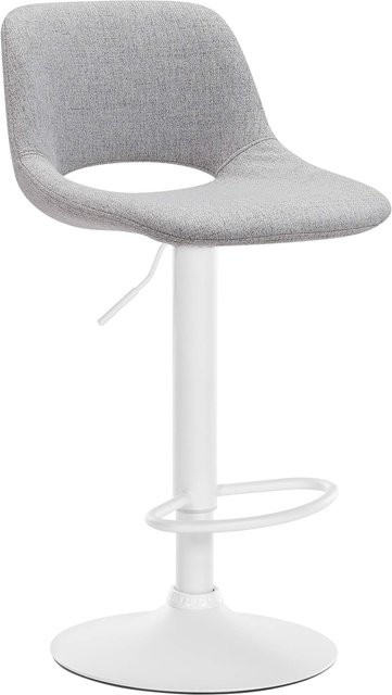 CLP Barhocker Camden drehbar mit Stoff-Bezug in Grau - Bild 1
