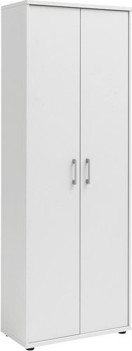 Schildmeyer Aktenschrank Serie 200 in Perlweiß mit silbernen Kunststoffgriffen, B/H/T: 65,1 x 182,4 x 34,5 cm - Bild 1