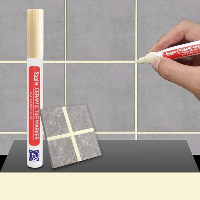 MYVIT Wasserdichter Reparaturstift für Wandfliesen und Mörtel in Weiß und Beige - Bild 1