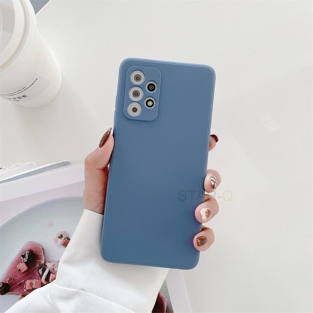 Flüssigsilikon Schutzhülle für Samsung Galaxy A-Serie in Blau - Bild 1