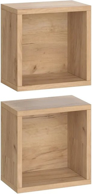 Vicco Badschrank Senyo Goldkraft Eiche Braun/Gold 2er Set B/T/H: 25 x 25 x 15 cm - Bild 1
