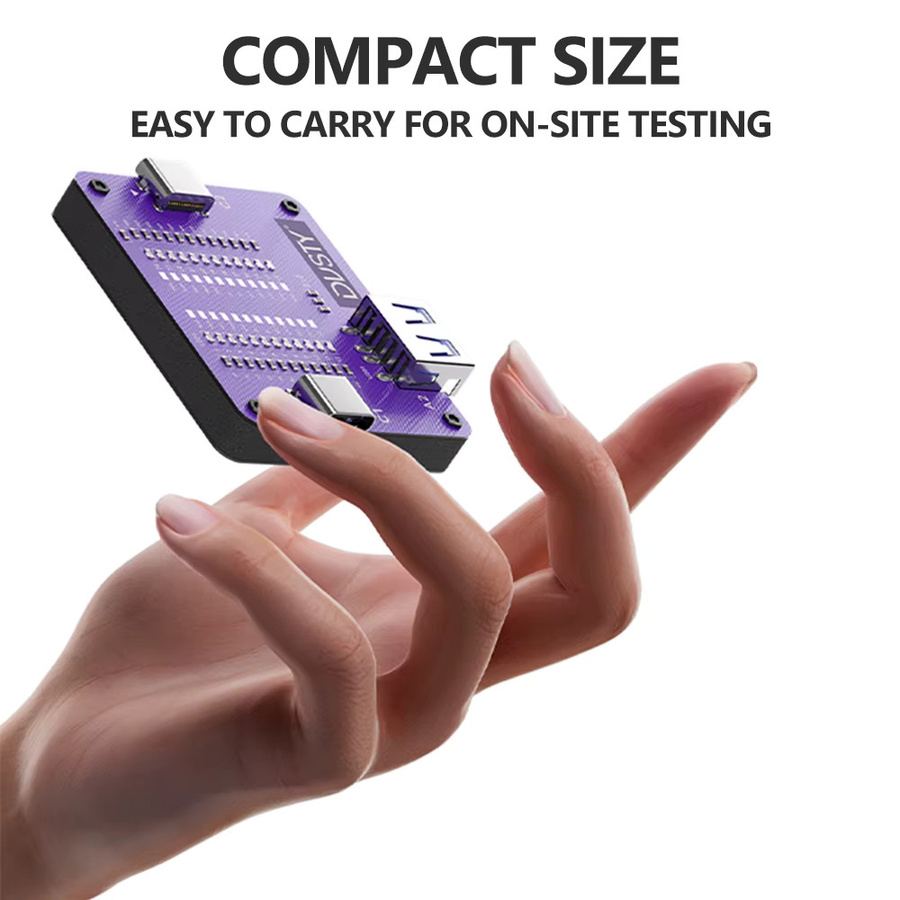 DUSTY TC-24 Typ-C-Kabeltester für Apple und Android mit USB-Schnittstellen in Purple - Bild 5