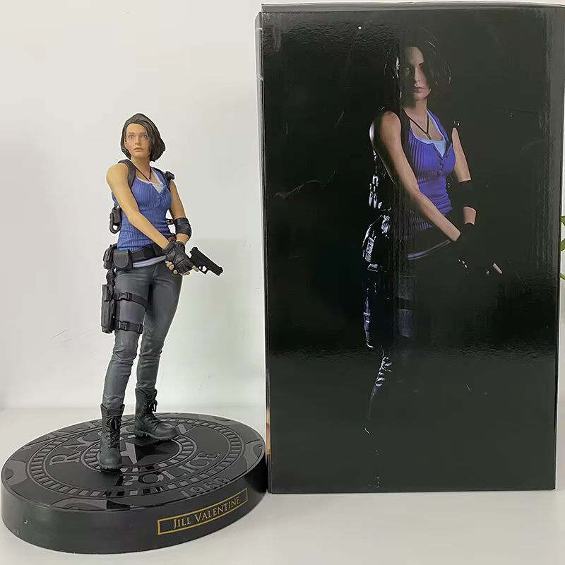Bandai Biohazard Anime Figuren Set Jill Valentine Leon Scott Kennedy Ada Wong aus Kunstharz mehrfarbig - Bild 4