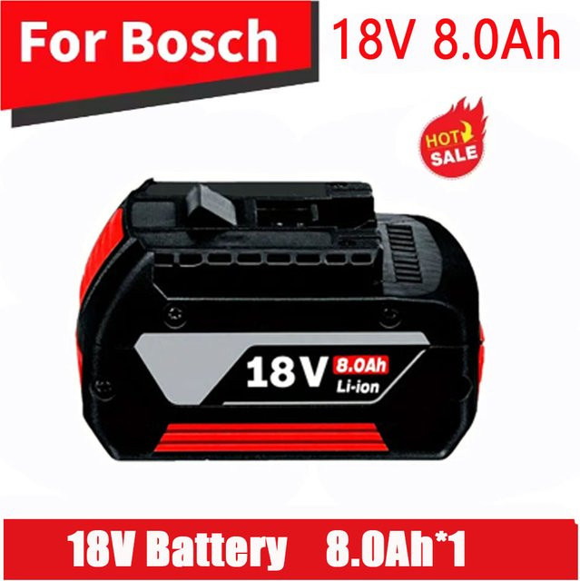 Bosch Professionelle Lithium-Ionen-Batterie 18V 8,0 Ah in Schwarz für BAT609 BAT609G BAT618 BAT618G Akku-Werkzeuge - Bild 1