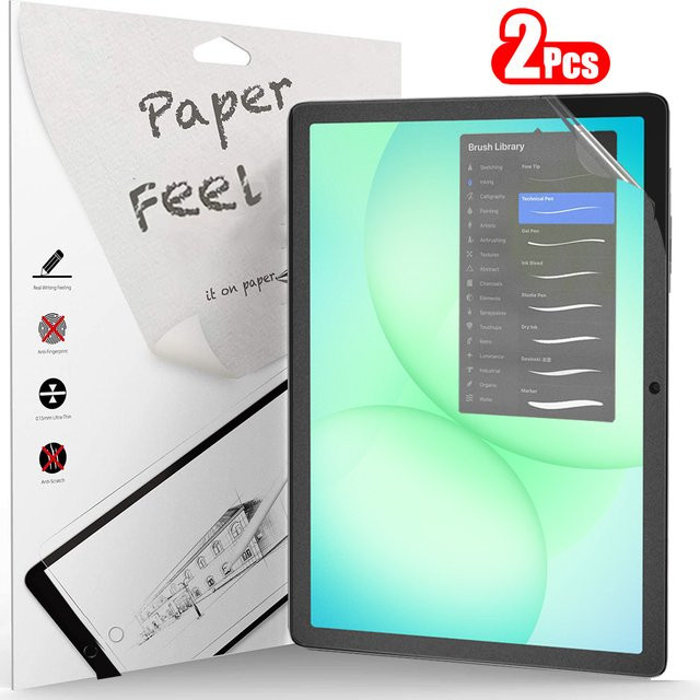 2 Stück Displayschutzfolie mit Papiergefühl für Samsung Galaxy Tab A9 Plus A11 A9 8.7 in Transparent - Bild 1